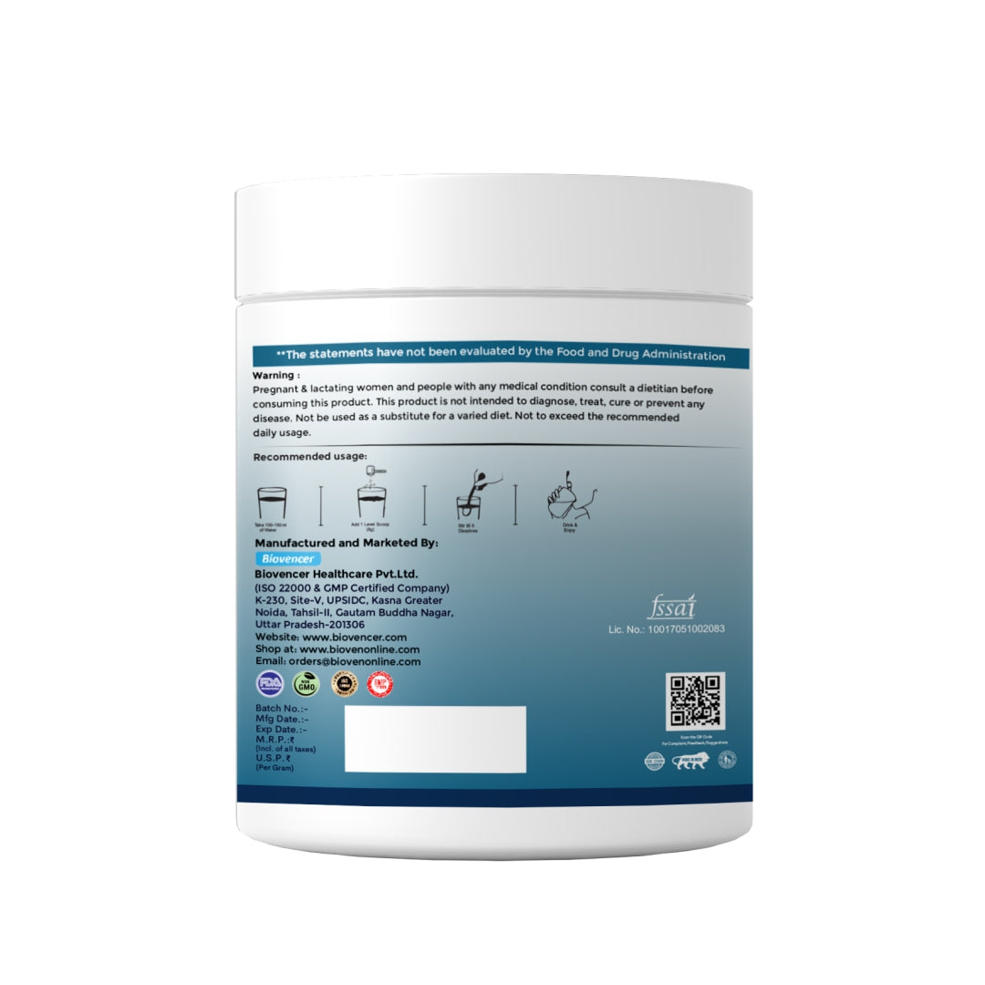 Bioven Marine Collagen Powder 200g | Hydrolyzed Marine Collagen for Skin Glow, Hair, Nails & Joint Support