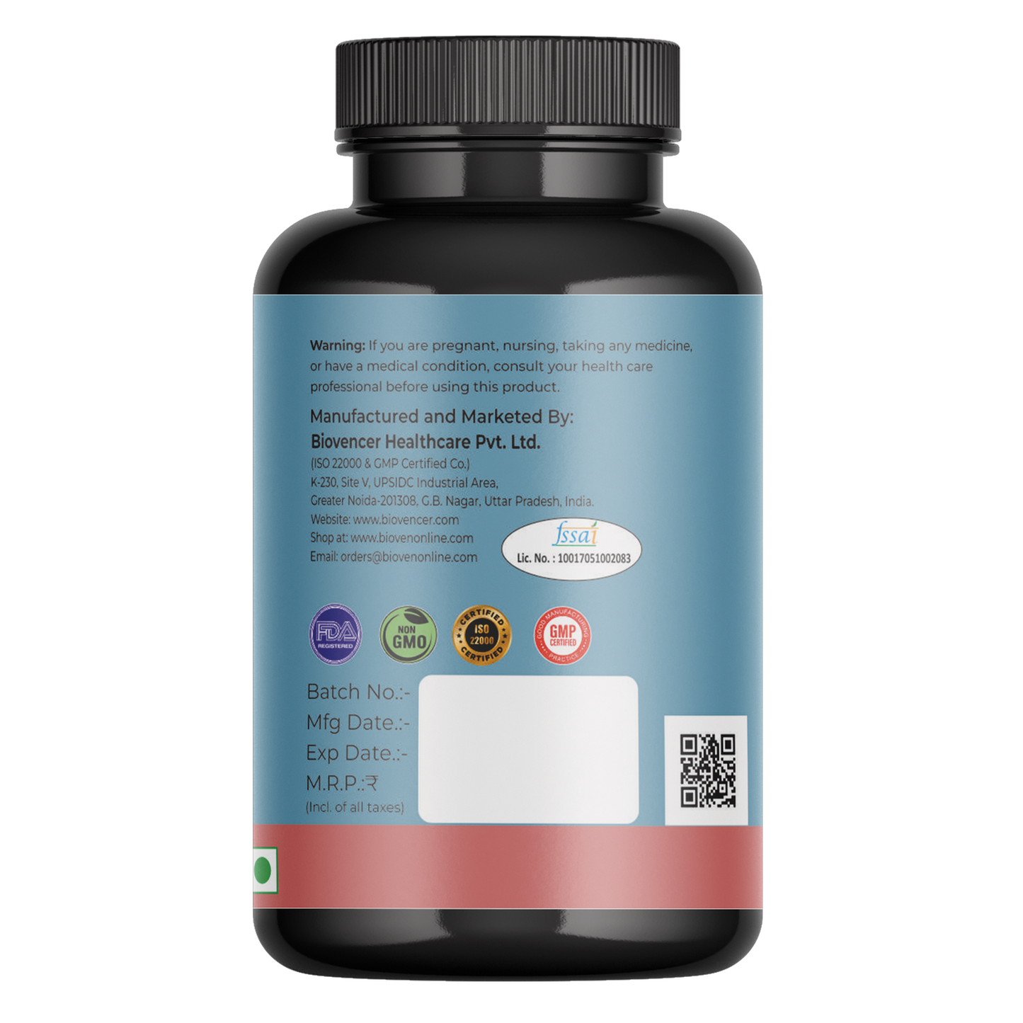 Bioven Glutathione 60 Veg Capsules – Antioxidant Supplement for Skin Health, Cellular Wellness & Detox Support