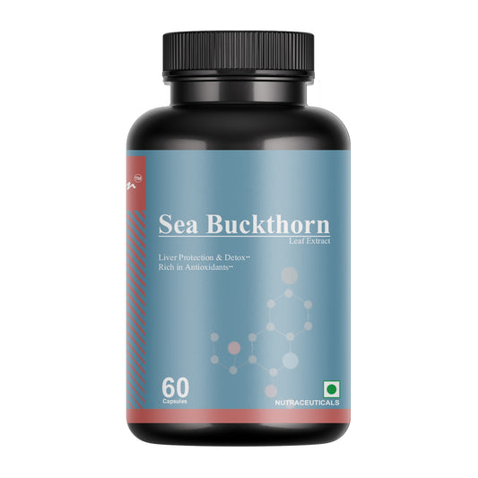 Biovencer Sea Buckthorn 60 Veg Capsules | Omega Fatty Acids, Antioxidant Support, Skin Health, Immunity & Heart Wellness | Natural Herbal Supplement for Men & Women