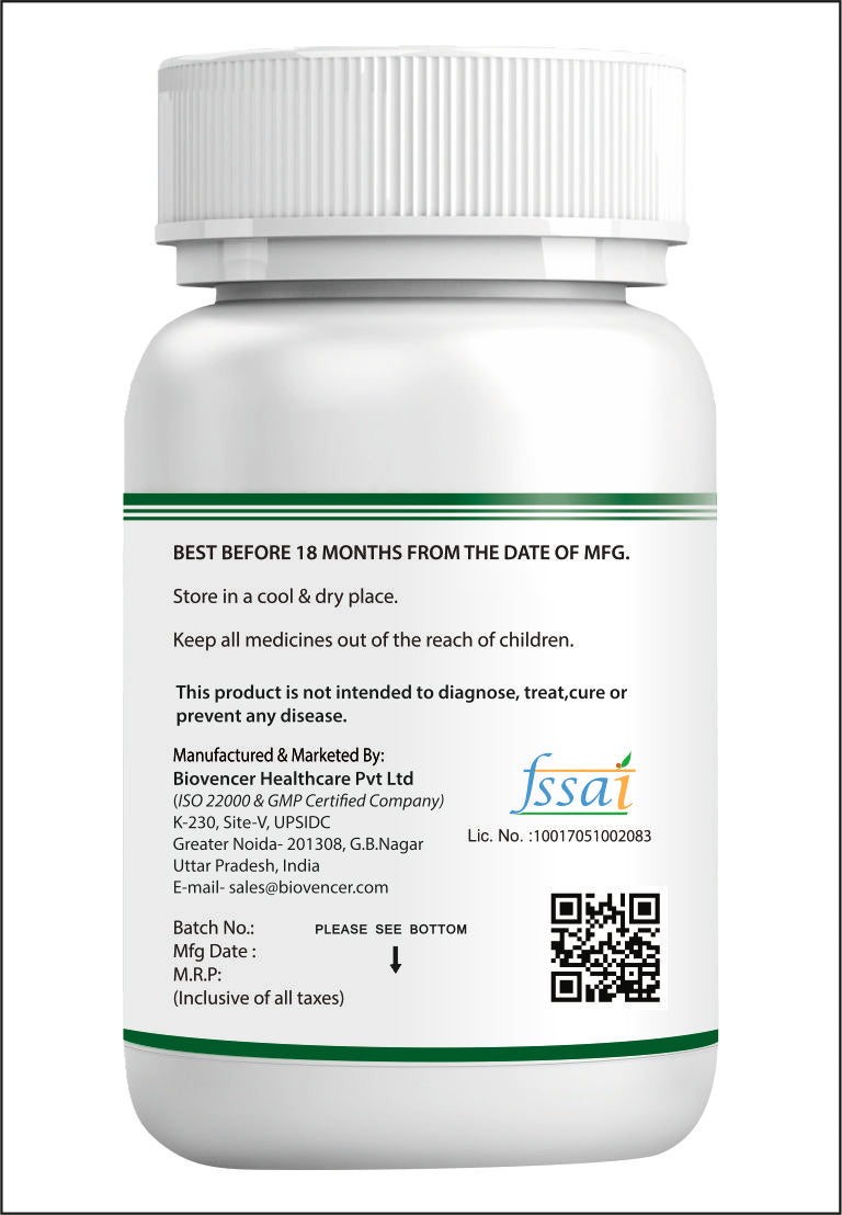 Bioven Spirulina – 400mg | Supporting Weight Loss | Anti-Inflammatory | Purify the liver |Pack of 90 Veg Capsule