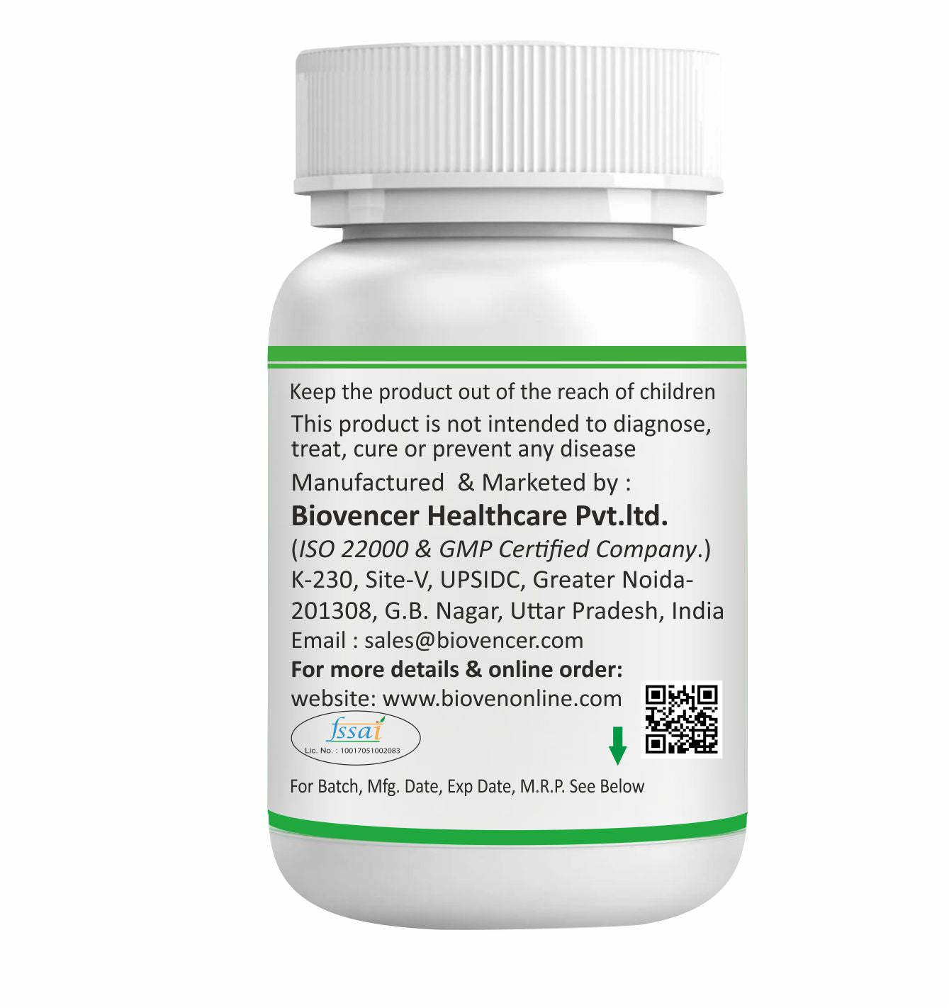 Bioven Sodium ION Tablets 1g Tablet, Normal Salt Tablets 1000mg | Maintains Fluid Balance | Pack of 60 Tablet