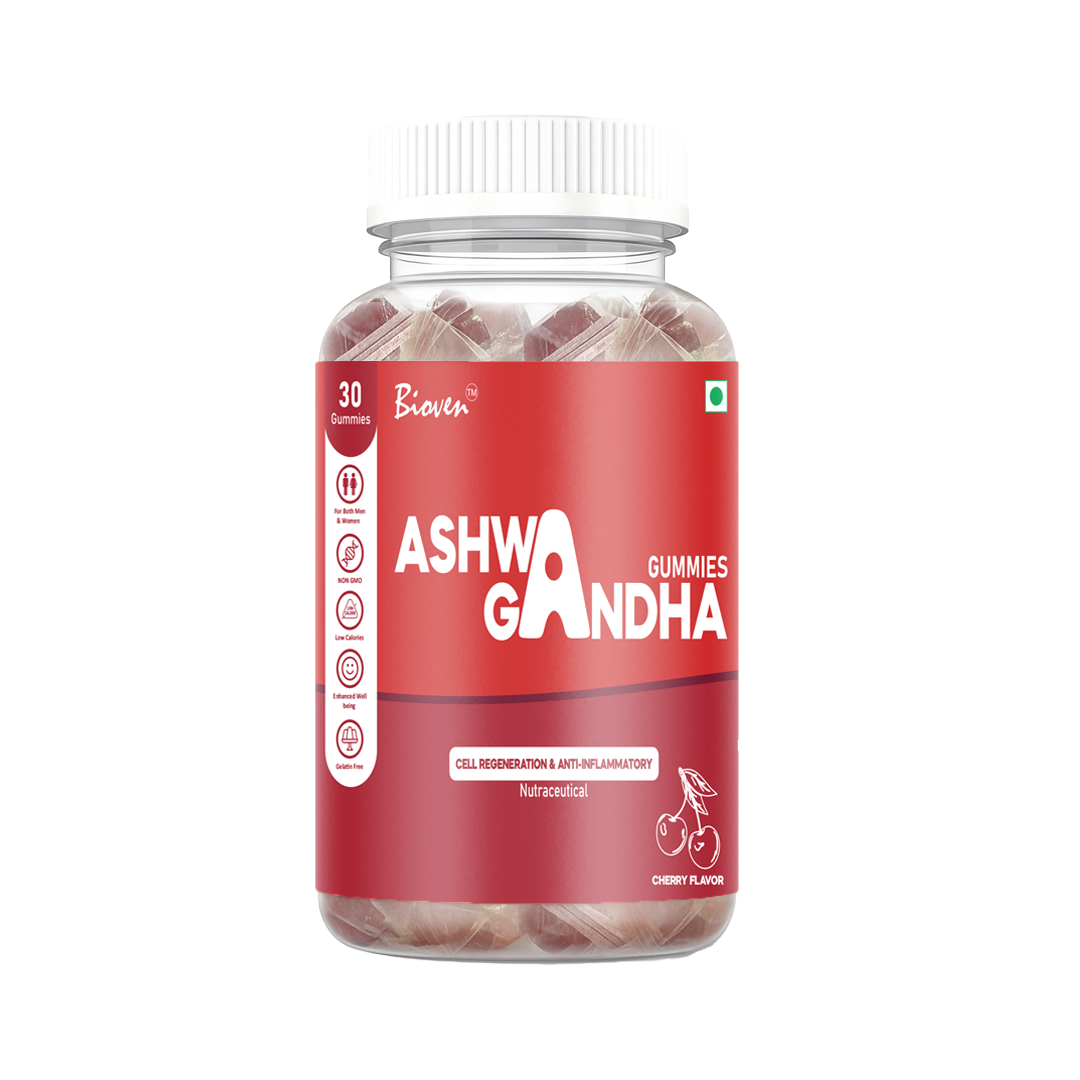 バイオベン アシュワガンダ グミ ストレス解消＆心の平穏に ― エネルギー、集中力、気分のバランス、そして毎日の健康をサポート ― ハーブアダプトゲングミ