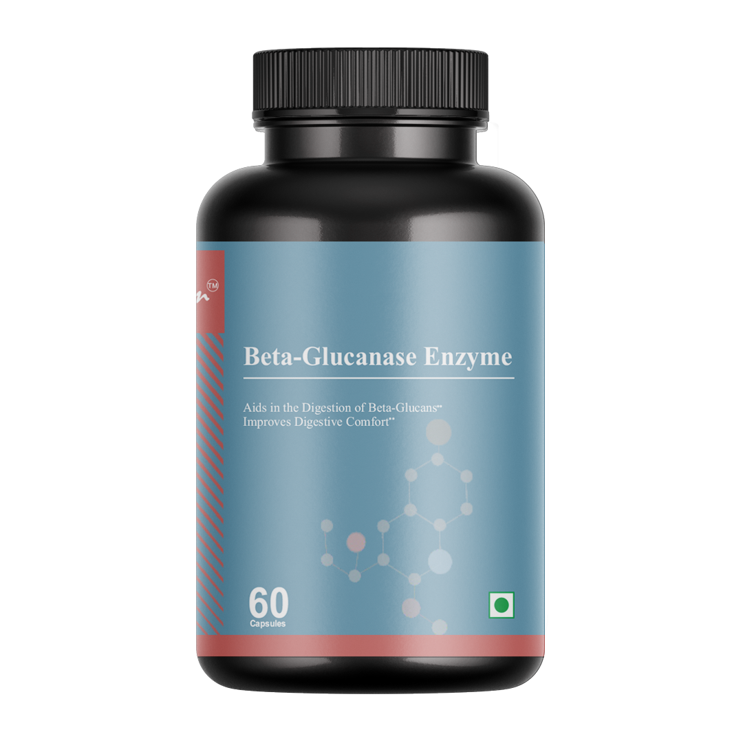 Bioven Beta Glucanase 60 Veg Capsules – Digestive Enzyme for Fiber Bre ...