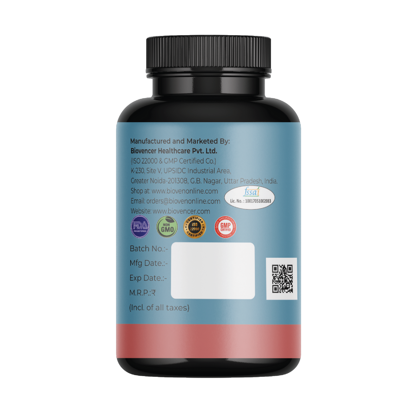 Bioven Biotin Antioxidants | Stronger Hair & Nails | Promotes Collagen Protection | Glowing Skin | Pack of 90 Capsule