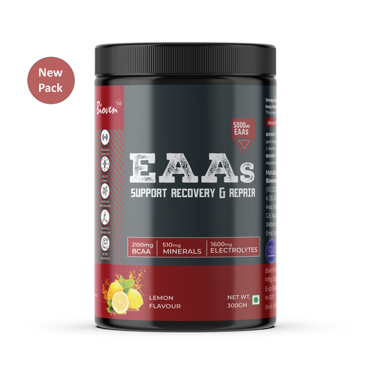 Bioven EAAs |  Supplementation For An Ultimate Athletic Performance | Lemon Flavor | 300g Jar