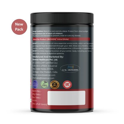 Bioven EAAs |  Supplementation For An Ultimate Athletic Performance | Fruit Punch Flavor | 300g Jar