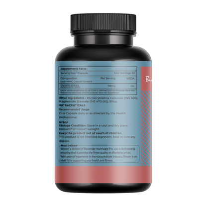 Bioven EGCG 60 Veg Capsules – Green Tea Extract for Antioxidant Support, Metabolism & Heart Health