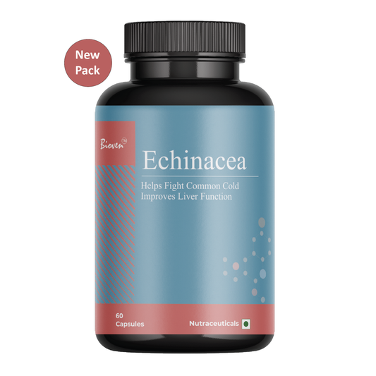 Bioven Echinacea – 400mg | Helps Reduce Inflammation | Helps Fight Common Cold | Improves Liver Function & Detoxification