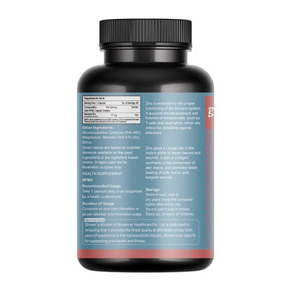 Bioven Zinc 60 Veg Capsules – Essential Mineral for Immunity Support, Skin Health & Daily Wellness