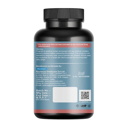 Bioven Zinc 60 Veg Capsules – Essential Mineral for Immunity Support, Skin Health & Daily Wellness