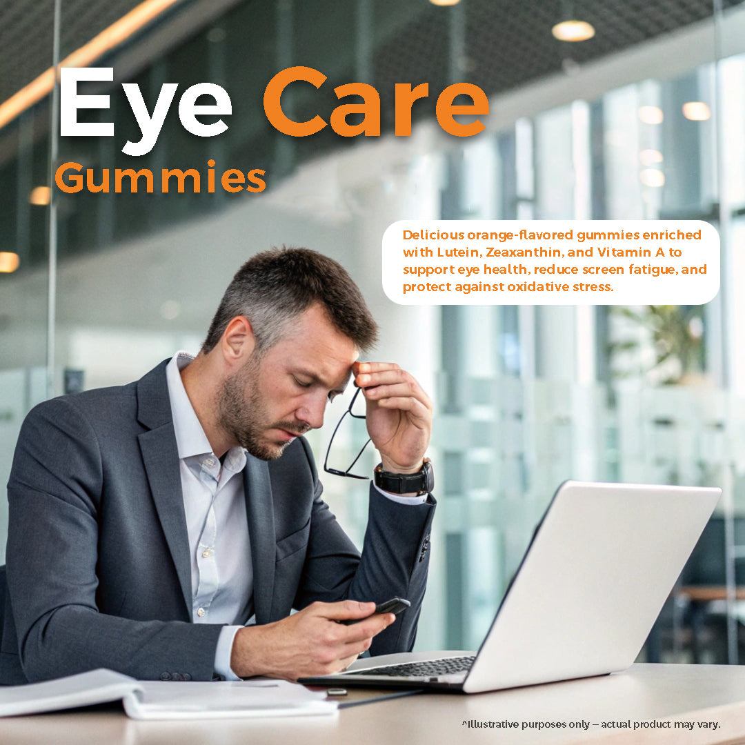 Bioven Eye Care Gummies Pack of 30 Orange Flavour – Supports Eye Health, Vision Support & Daily Eye Wellness
