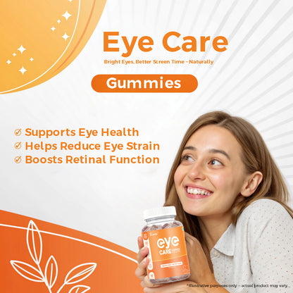 Bioven Eye Care Gummies Pack of 30 Orange Flavour – Supports Eye Health, Vision Support & Daily Eye Wellness