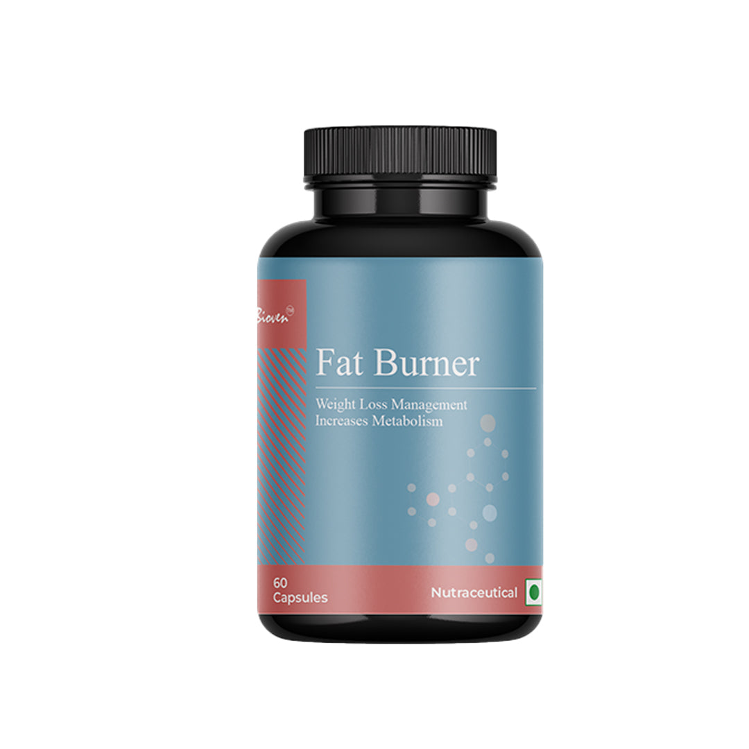 Bioven Fat Burner Capsules 60 Veg | Garcinia Cambogia & Green Tea Extract for Weight Management & Metabolism Support | Herbal Blend Supplement
