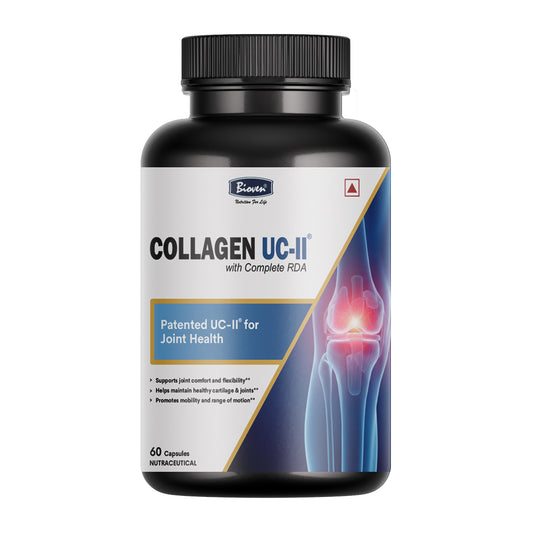 Bioven UC-II® Collagen Capsules for Joint Support | Undenatured Type II Collagen by Lonza | Supports Joint Comfort, Mobility & Bone Health | 60 Capsules