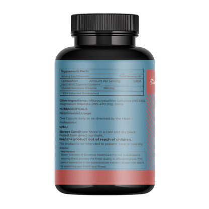 Biovencer Glu-Isomerase Pro Capsules – Digestive Enzyme Supplement for Carbohydrate Metabolism, Energy Support & Gut Health – 60 Veg Capsules