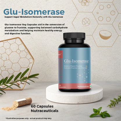 Biovencer Glu-Isomerase Pro Capsules – Digestive Enzyme Supplement for Carbohydrate Metabolism, Energy Support & Gut Health – 60 Veg Capsules