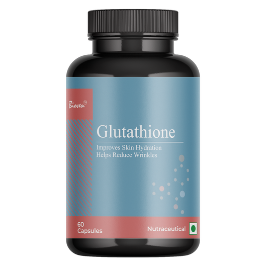 Bioven Glutathione – 500MG | Immune System Support | Detoxification | Skin Health | Anti-Aging Properties | Pack of 60 Capsule