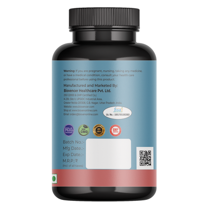 Bioven Glutathione 60 Veg Capsules – Antioxidant Supplement for Skin Health, Cellular Wellness & Detox Support