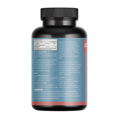 Bioven Kawach Extract | Mucuna pruriens | L-Dopa Dopamine Support for Mood & Focus | Vitality & Performance Capsules | 60 Vegetarian Capsules