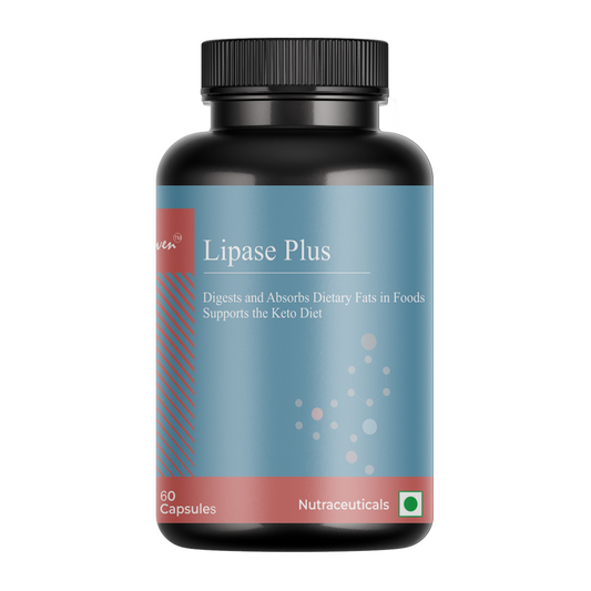 Biovencer Lipase Plus 60 Veg Capsules – Digestive Enzyme Supplement for Fat Metabolism & Gut Health