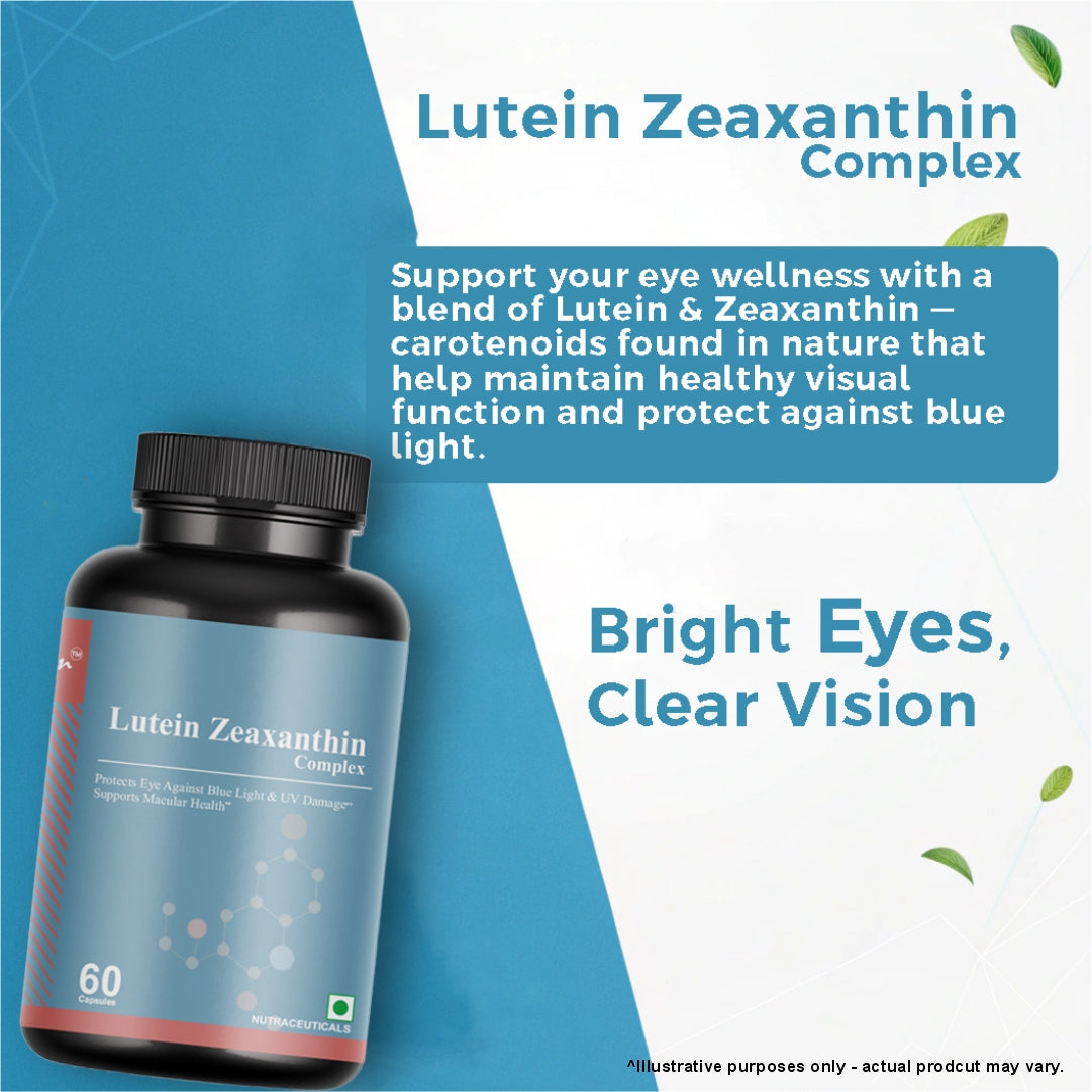 Bioven Lutein & Zeaxanthin 60 Veg Capsules – Eye Health Supplement for Vision Support, Blue Light Protection & Antioxidant Care