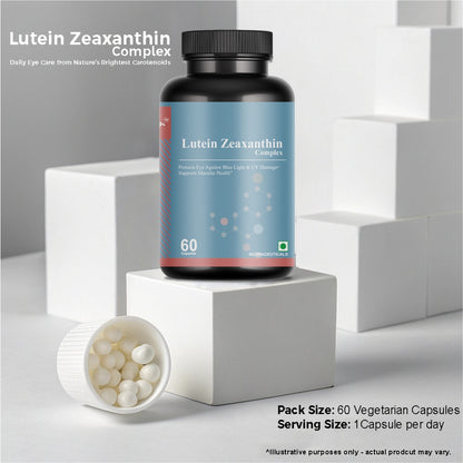 Bioven Lutein & Zeaxanthin 60 Veg Capsules – Eye Health Supplement for Vision Support, Blue Light Protection & Antioxidant Care