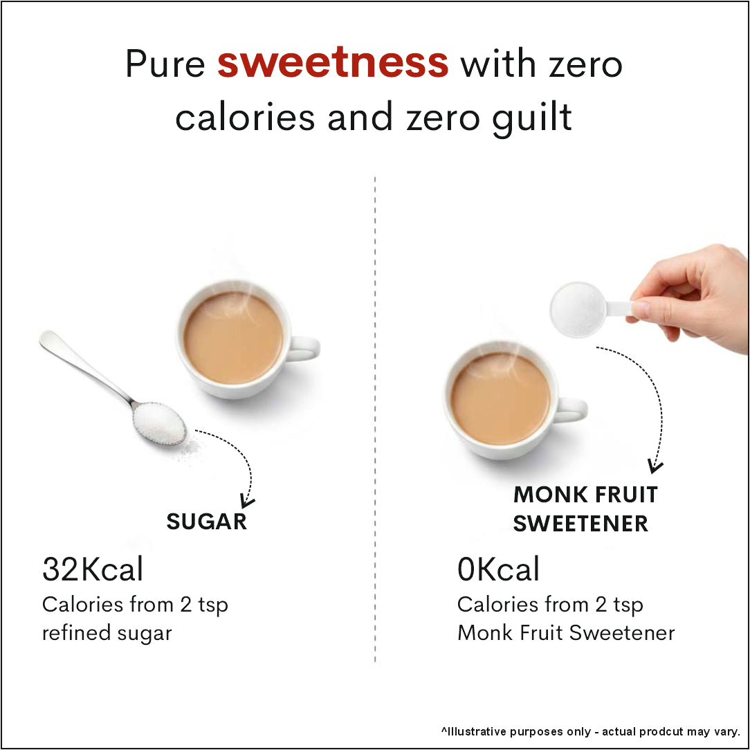 Bioven Monk Fruit Sweetener Powder 200g | Natural Sugar Substitute | Plant-Based Sweetening Alternative | No Added Refined Sugar | Everyday Use