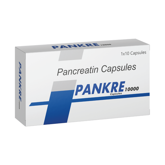 Bioven Pankre 10000 Capsules | Pancreatic Enzyme Deficiency | Pancreatic Enzyme Formula | Pack of 10
