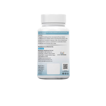 Bioven ProLacto Probiotic Capsules – 12.5 Billion CFU Lactobacillus Acidophilus | Supports Lactose Digestion & Gut Balance | Digestive Comfort Supplement for Adults | 60 Capsules