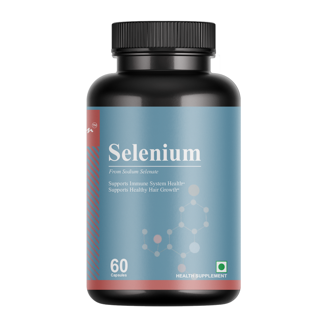 Bioven Selenium | Thyroid Function Support |Healthy Heart Health |Immunity System Enhance | Cognitive Decline | Pack of 60 Capsule