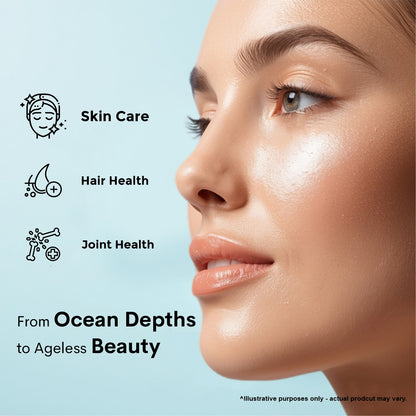 Bioven Marine Collagen Powder 200g | Hydrolyzed Marine Collagen for Skin Glow, Hair, Nails & Joint Support