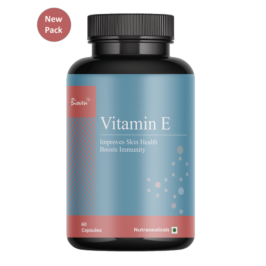 Bioven Vitamin E–10 | Antioxidant activity |Heart Health | Skin Health | Immune function | Pack of 60 Capsule