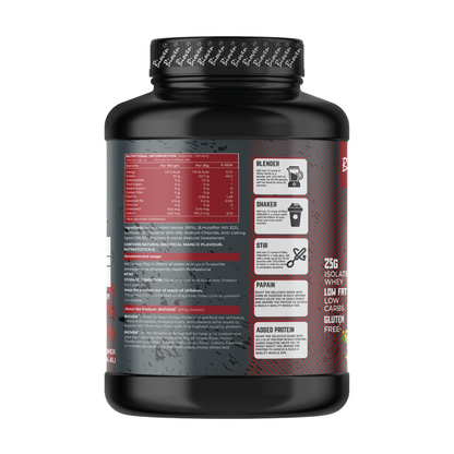 Bioven Whey Isolate Protein | Supplementation for Gym And Athletic Performance | Mango Flavor | 64 Servings | 4.4lb Jar