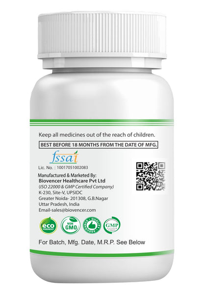 Bioven Potassium Chloride Improve function of the heart, muscles, kidneys, nerves, and digestive system (60 Capsules).