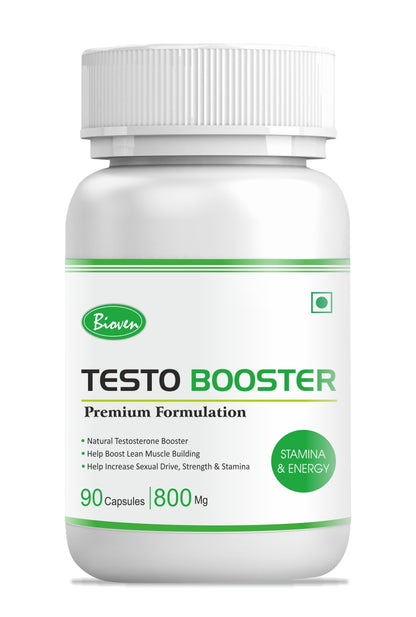 Bioven Testo Booster | Testosterone Hormone | Sex Drive | Feel Energy Never before | (90 capsules)